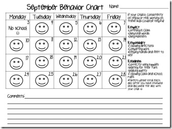 behavior chart
